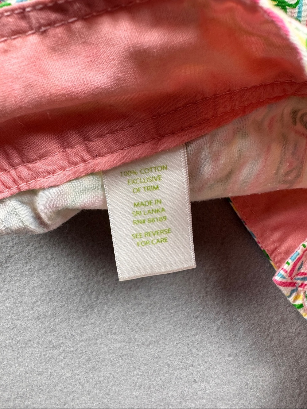 Vtg Lilly Pulitzer Guiding Light Bermuda Shorts Pink Green Golf Women Size 6 - Picture 8 of 11